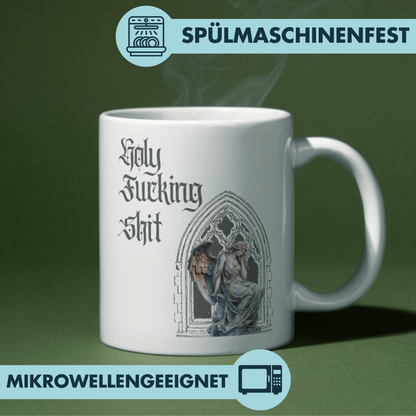 Holy Fucking Shit Engel Goth Kaffee Tasse