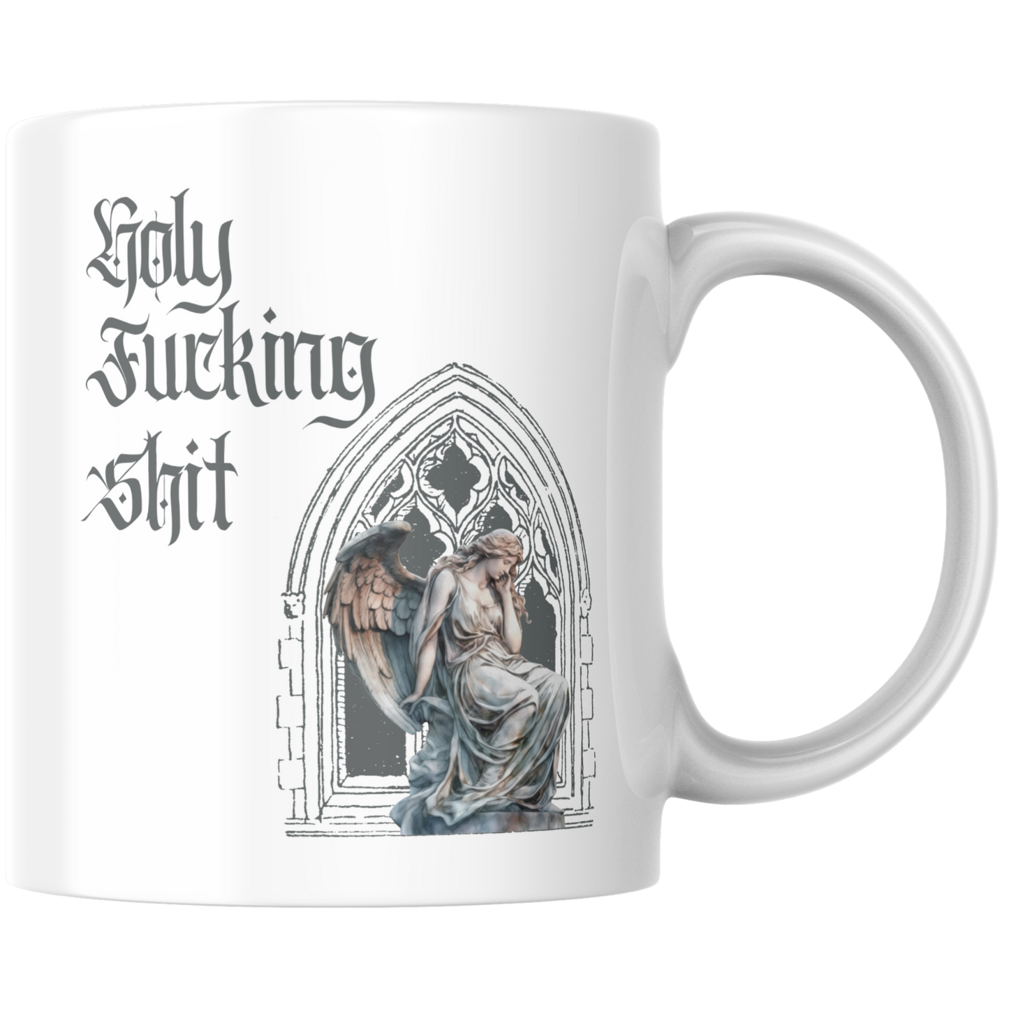 Holy Fucking Shit Engel Goth Kaffee Tasse