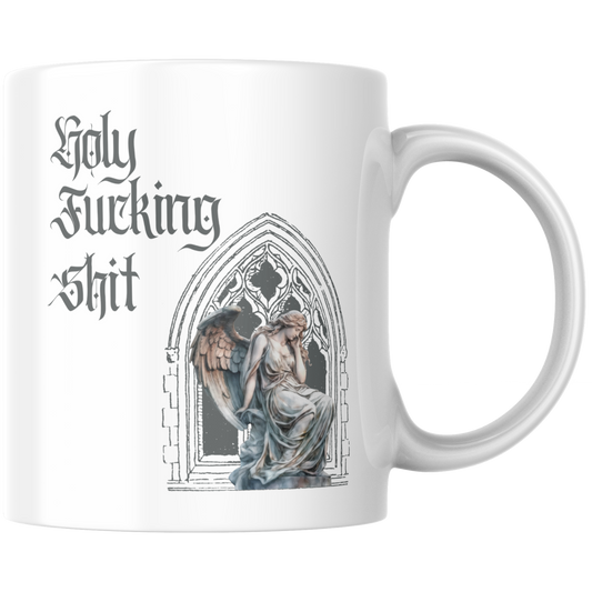Holy Fucking Shit Engel Goth Kaffee Tasse