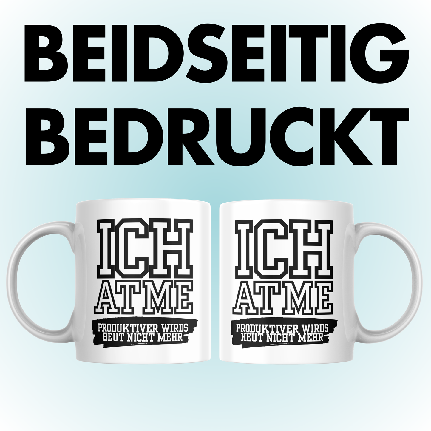 Ich Atme Produktiver Wirds Heute Nicht Mehr Büro Kaffee Tasse