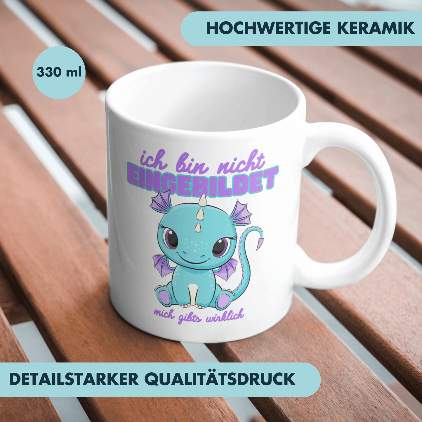 Ich Bin Nicht Eingebildet Mich Gibts Wirklich Kaffee Tasse
