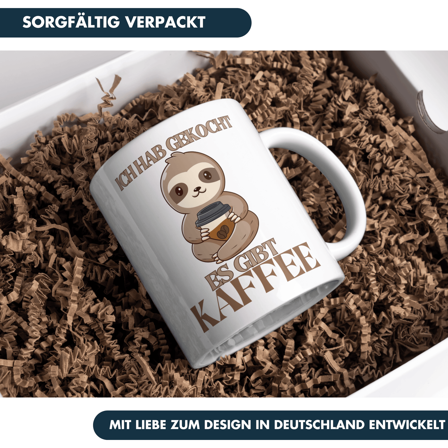 Ich Hab Gekocht Es Gibt Kaffee Faultier Büro Tasse