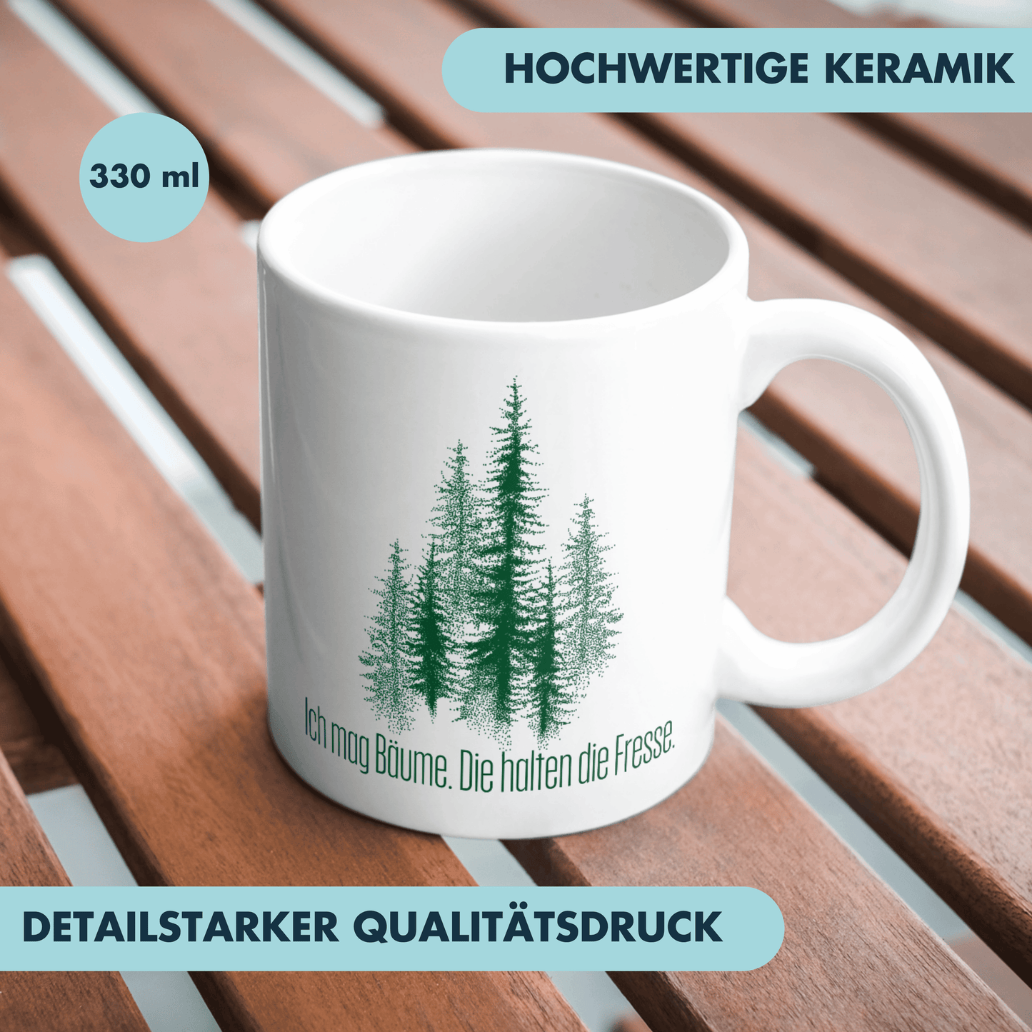 Ich Mag Bäume Die Halten Die Fresse Menschenhass Kaffee Tasse