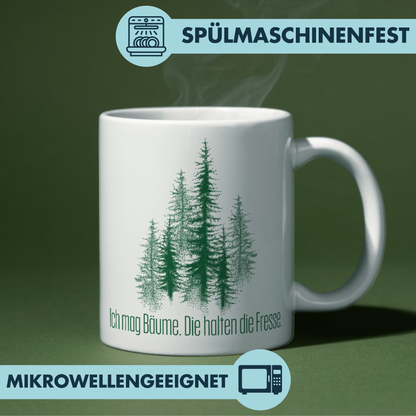 Ich Mag Bäume Die Halten Die Fresse Menschenhass Kaffee Tasse