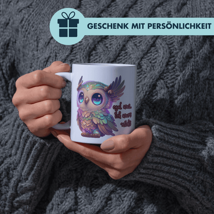 Egal Was Ich Wars Nicht Eule Kaffee Tasse