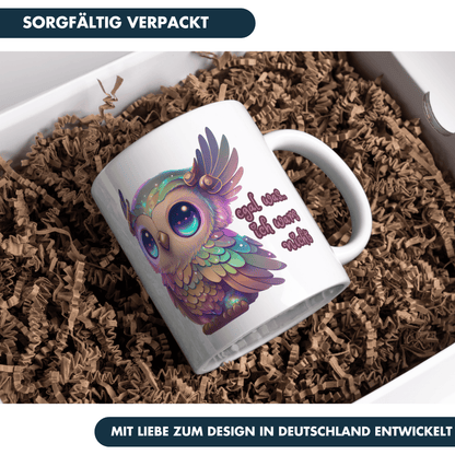 Egal Was Ich Wars Nicht Eule Kaffee Tasse