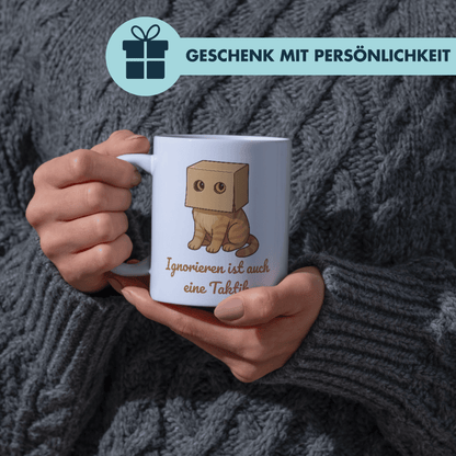 Ignorieren Ist Auch Eine Taktik Katze Kaffee Tasse