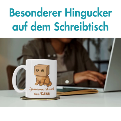 Ignorieren Ist Auch Eine Taktik Katze Kaffee Tasse