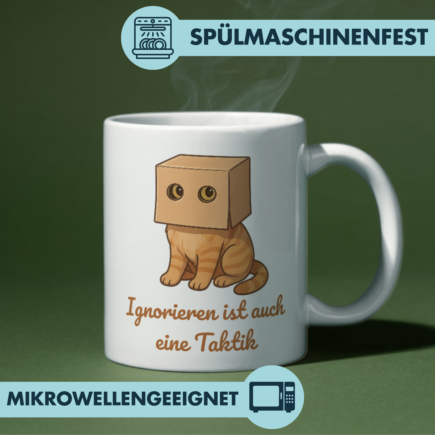 Ignorieren Ist Auch Eine Taktik Katze Kaffee Tasse