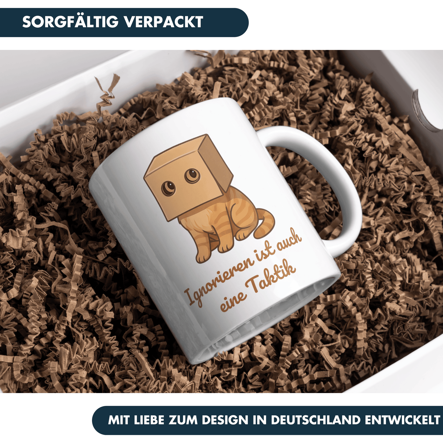 Ignorieren Ist Auch Eine Taktik Katze Kaffee Tasse
