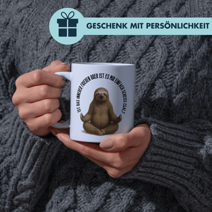 Ist Das Innerer Frieden Oder Ist Es Mir Einfach Scheiss Egal? Kaffee Tasse