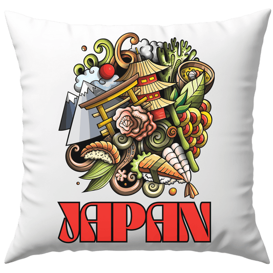 Japan Collage Kunst Souvenir Deko Kissen