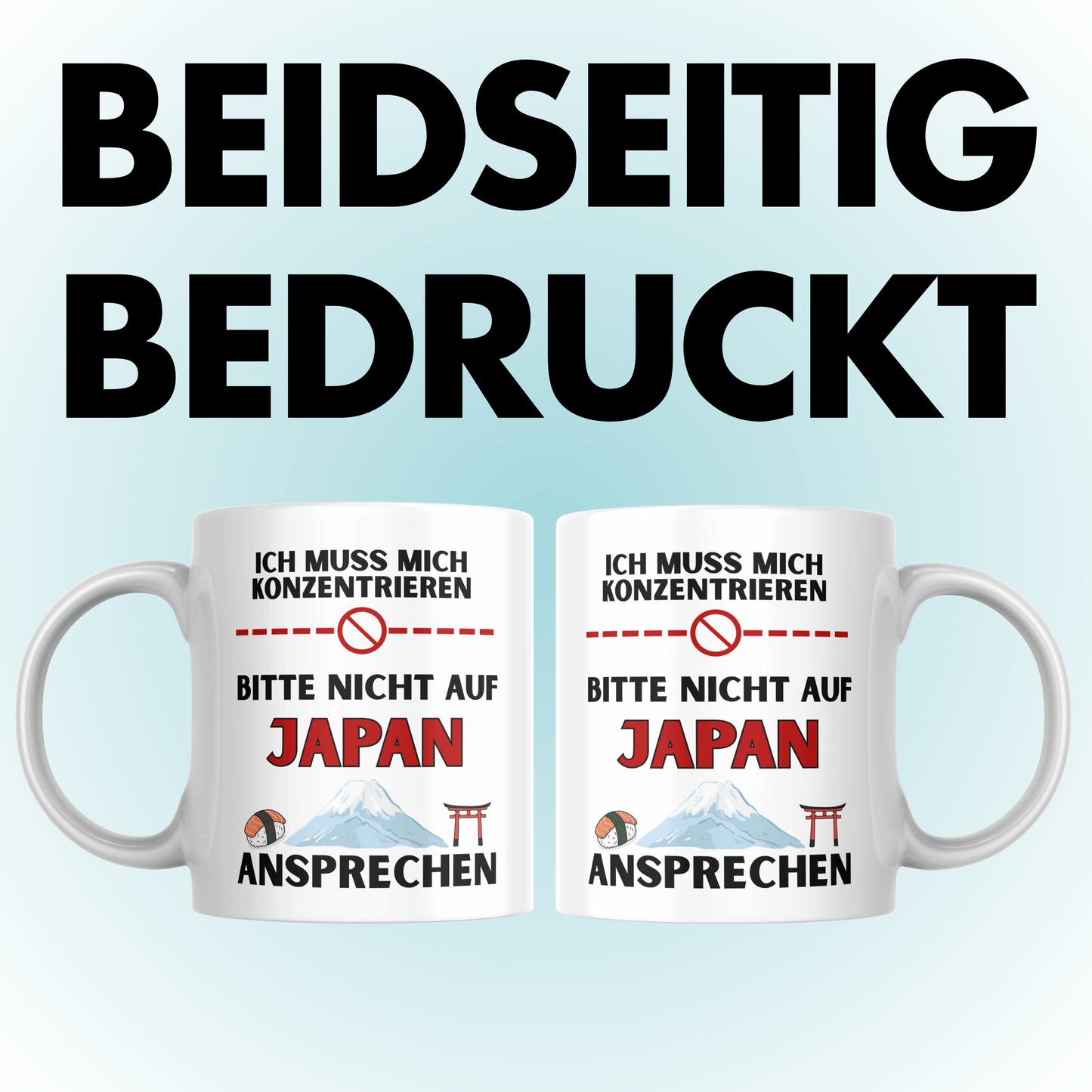 Ich Muss Mich Konzentrieren Bitte Nicht Auf Japan Ansprechen Kaffee Tasse