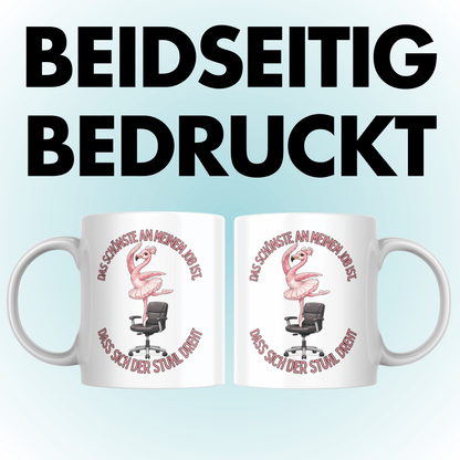 Das Schönste An Meinem Job Ist Dass Sich Der Stuhl Dreht Kaffee Tasse