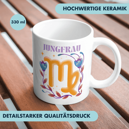Jungfrau Virgo Sternzeichen Kaffee Tasse