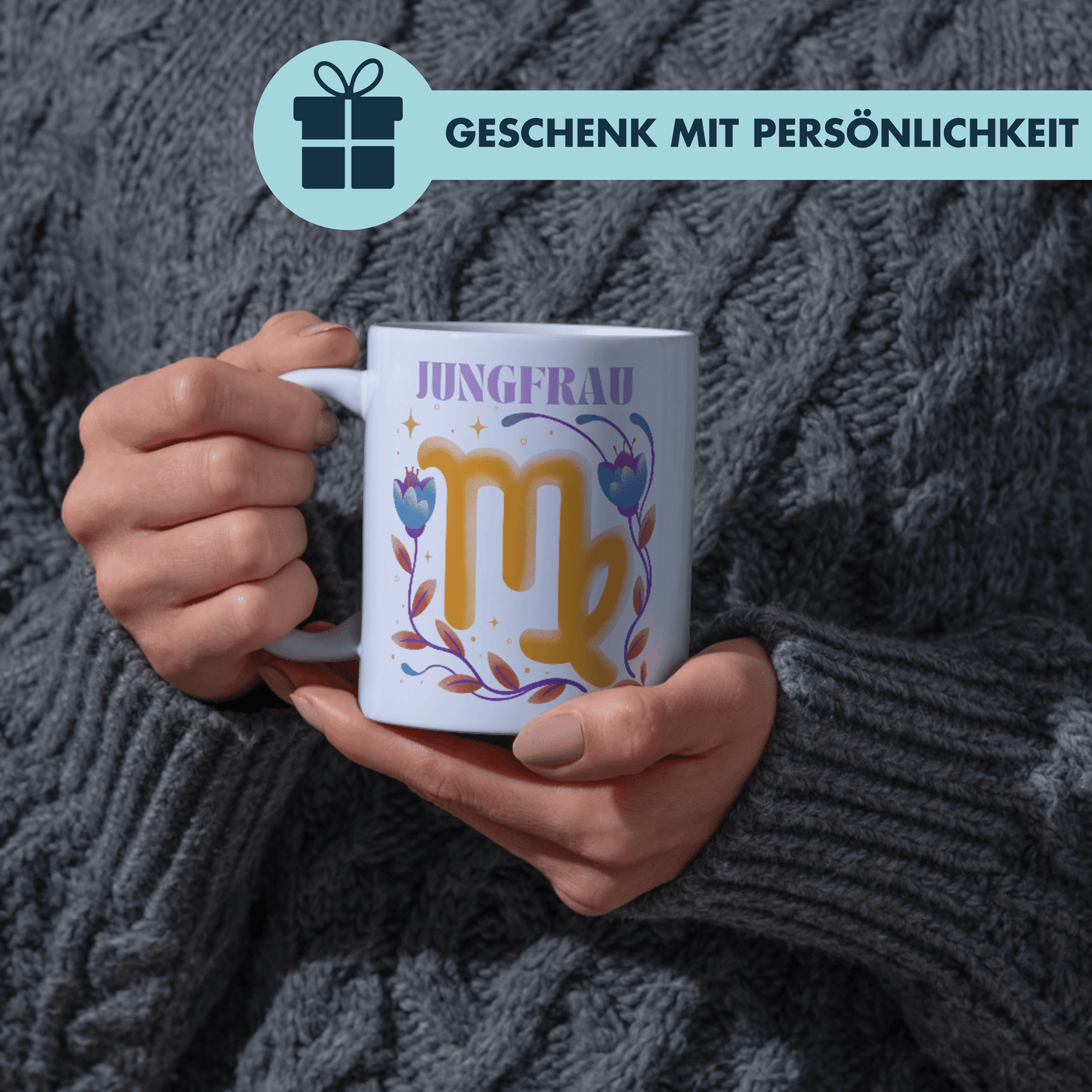 Jungfrau Virgo Sternzeichen Kaffee Tasse