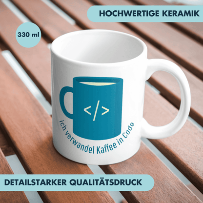 Ich Verwandel Kaffee In Code Programmierer Tasse