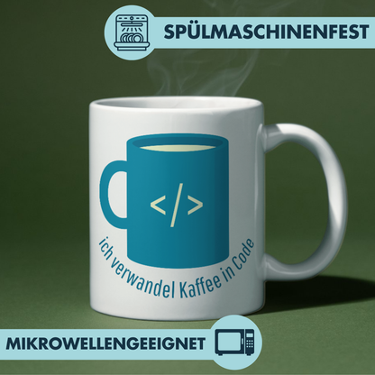 Ich Verwandel Kaffee In Code Programmierer Tasse