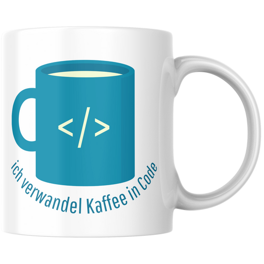 Ich Verwandel Kaffee In Code Programmierer Tasse