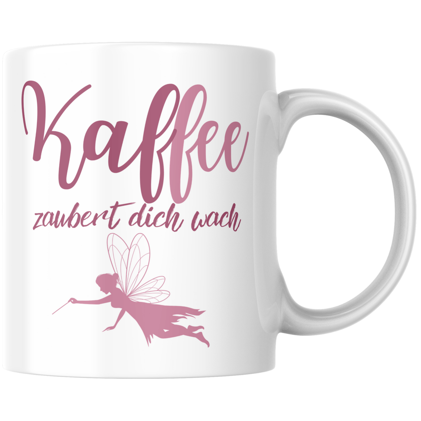 Kaffee Fee Zaubert Dich Wach Wortspiel Tasse