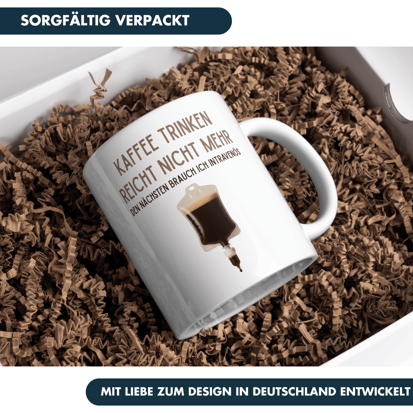 Kaffee Trinken Reicht Nicht Mehr Den Nächsten Brauch Ich Intravenös Tasse