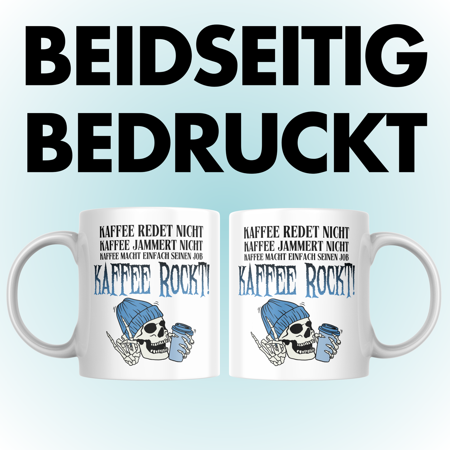 Kaffee Redet Nicht Jammert Nicht Macht Einfach Seinen Job Kaffee Rockt Rock Metal Tasse