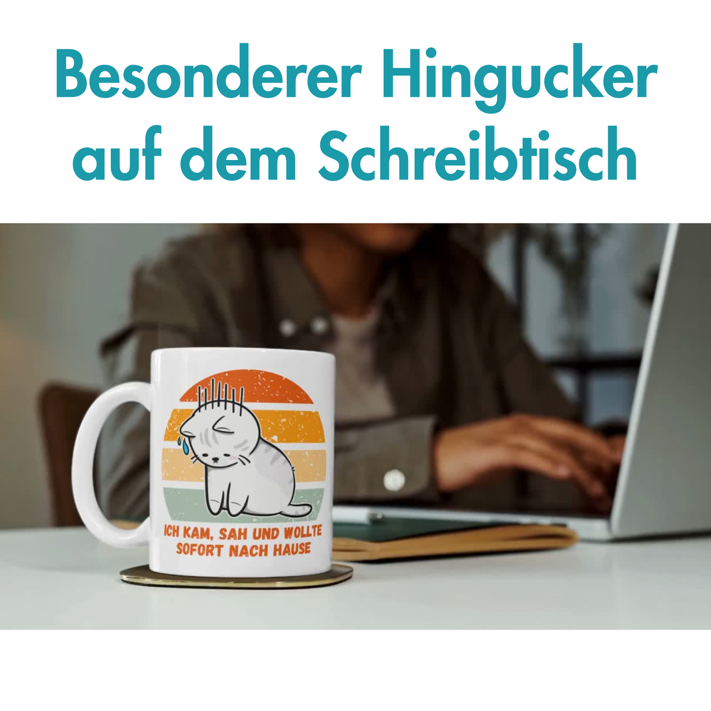 Ich Kam, Sah Und Wollte Sofort Nach Hause Katze Kaffee Tasse