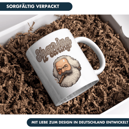 Sharing Is Caring Karl Marx Kaffee Tasse