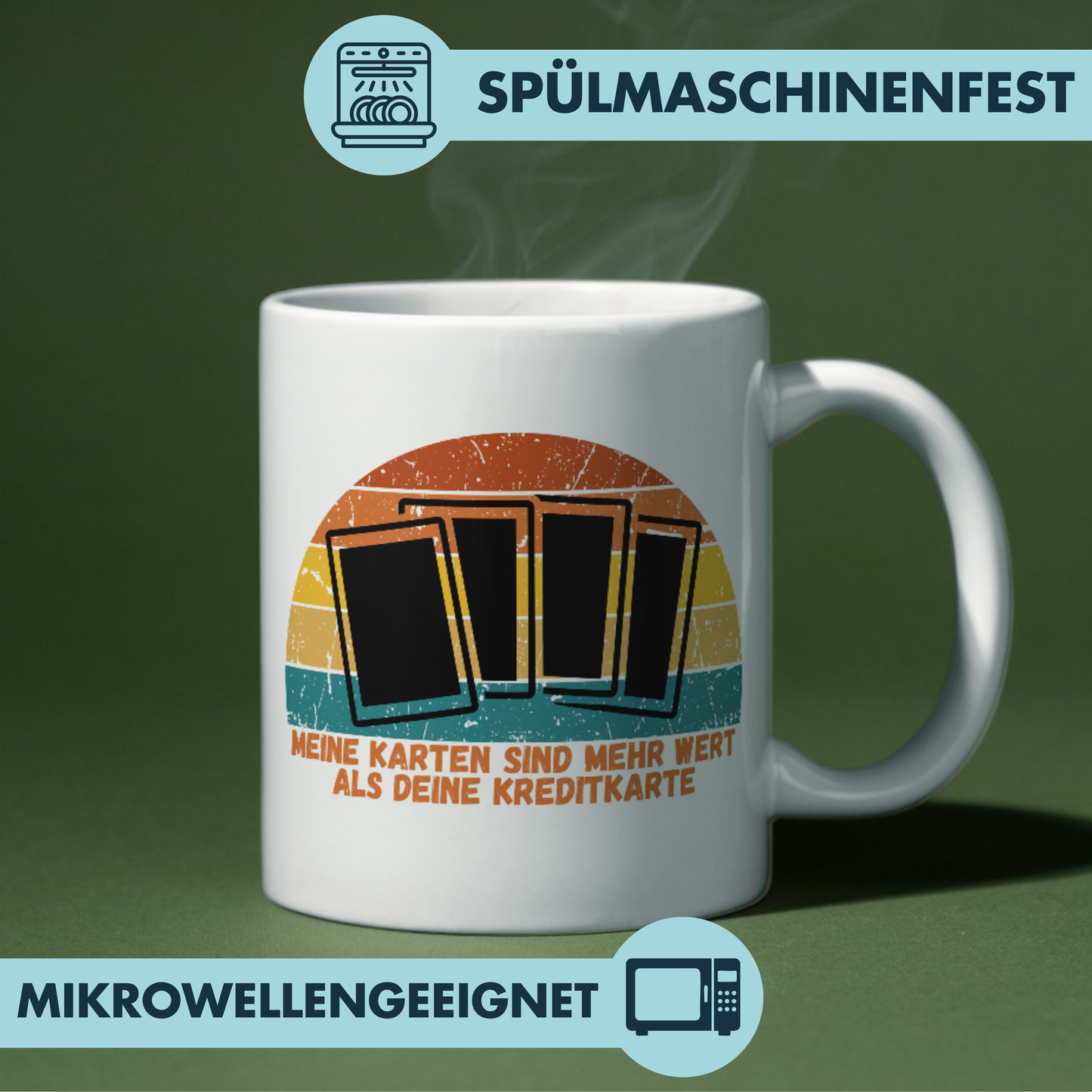 Meine Karten Sind Mehr Wert Als Deine Kreditkarte Sammelkarten Kaffee Tasse