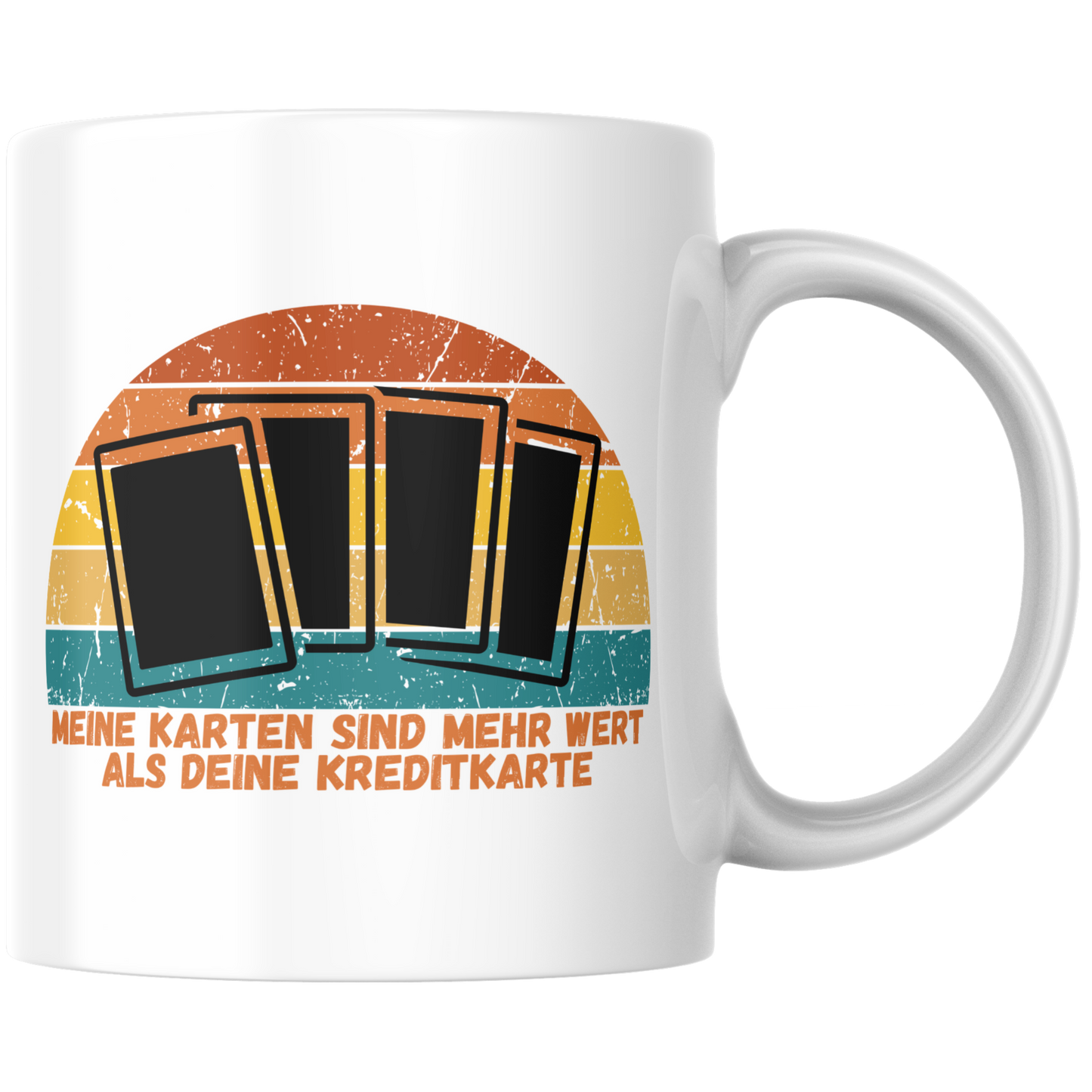Meine Karten Sind Mehr Wert Als Deine Kreditkarte Sammelkarten Kaffee Tasse
