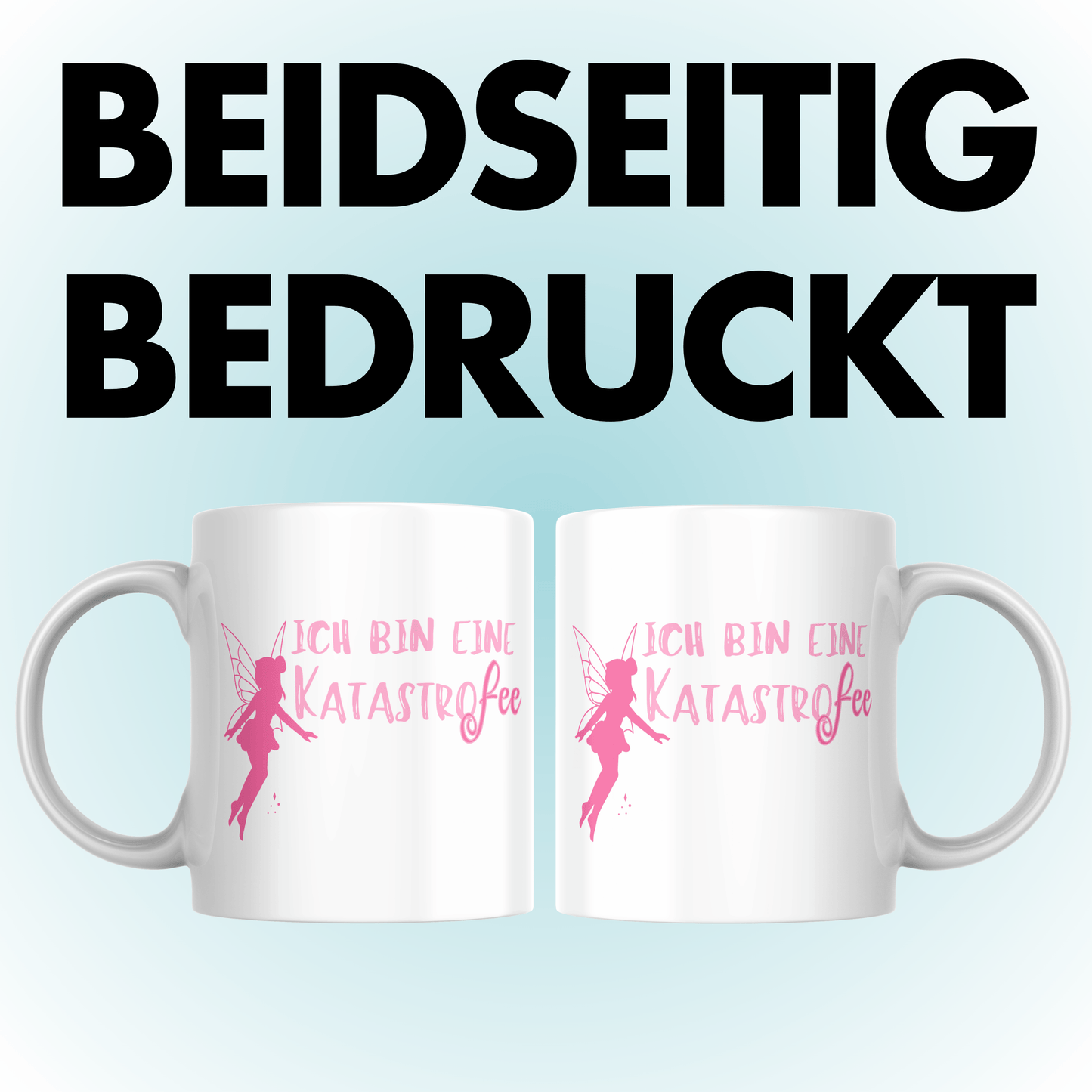 Ich Bin Eine Katastrofee Fee Wortspiel Kaffee Tasse