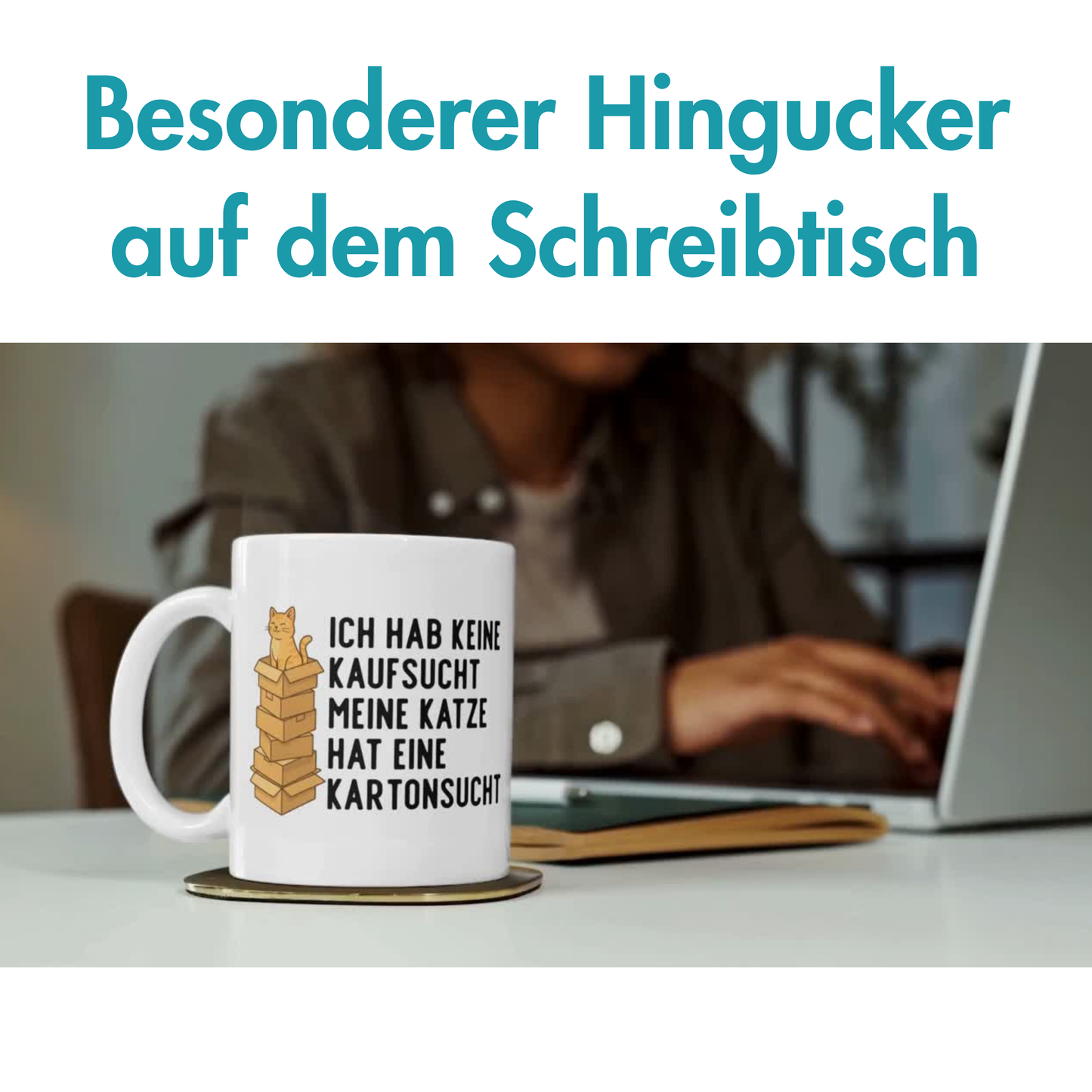 Ich Hab Keine Kaufsucht Meine Katze Hat Eine Kartonsucht Kaffee Tasse