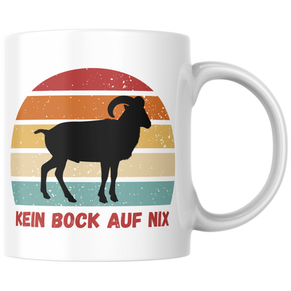 Kein Bock Auf Nix Ziegenbock Wortspiel Kaffee Tasse