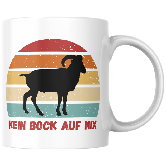 Kein Bock Auf Nix Ziegenbock Wortspiel Kaffee Tasse
