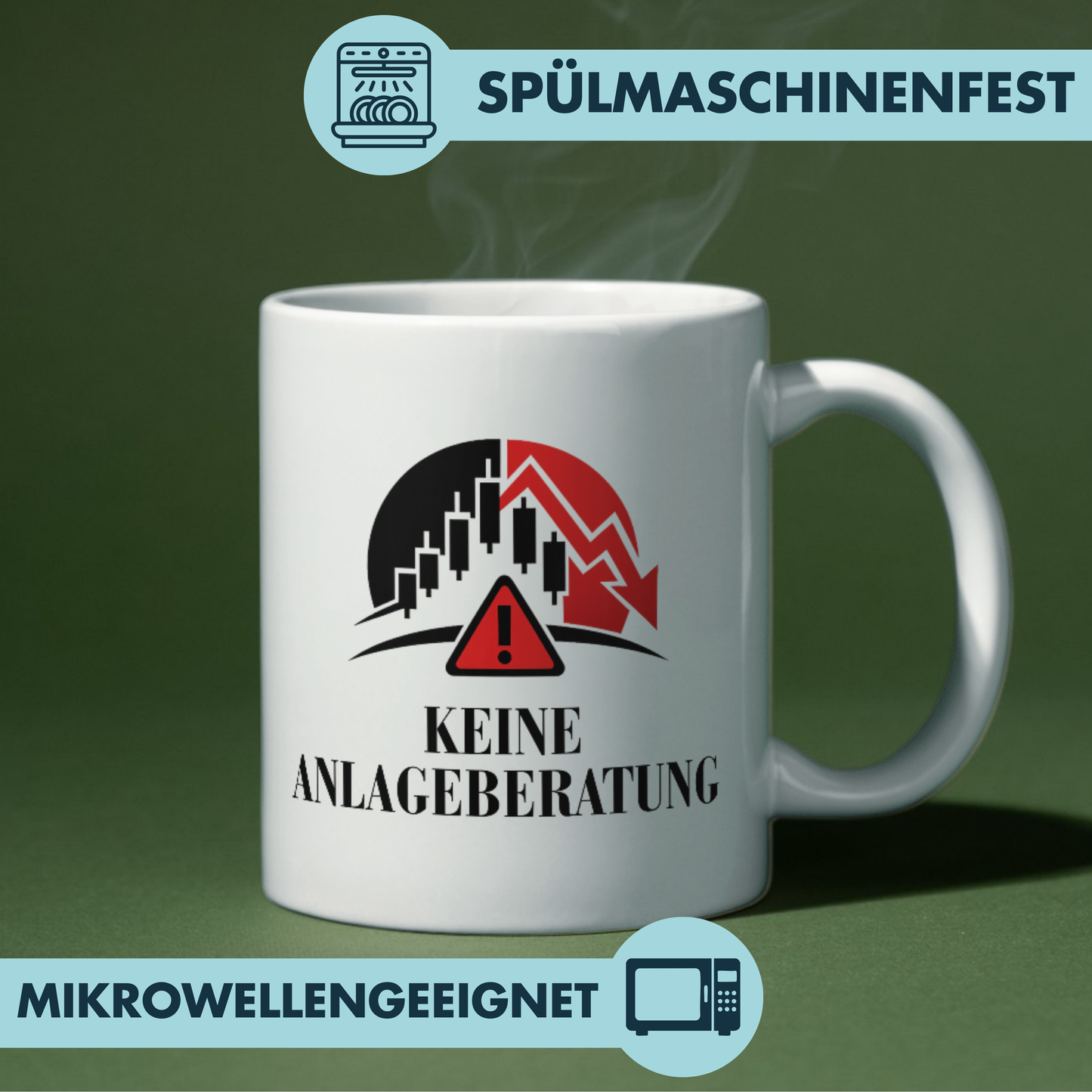 Keine Anlageberatung Trading Finanzen Kaffee Tasse