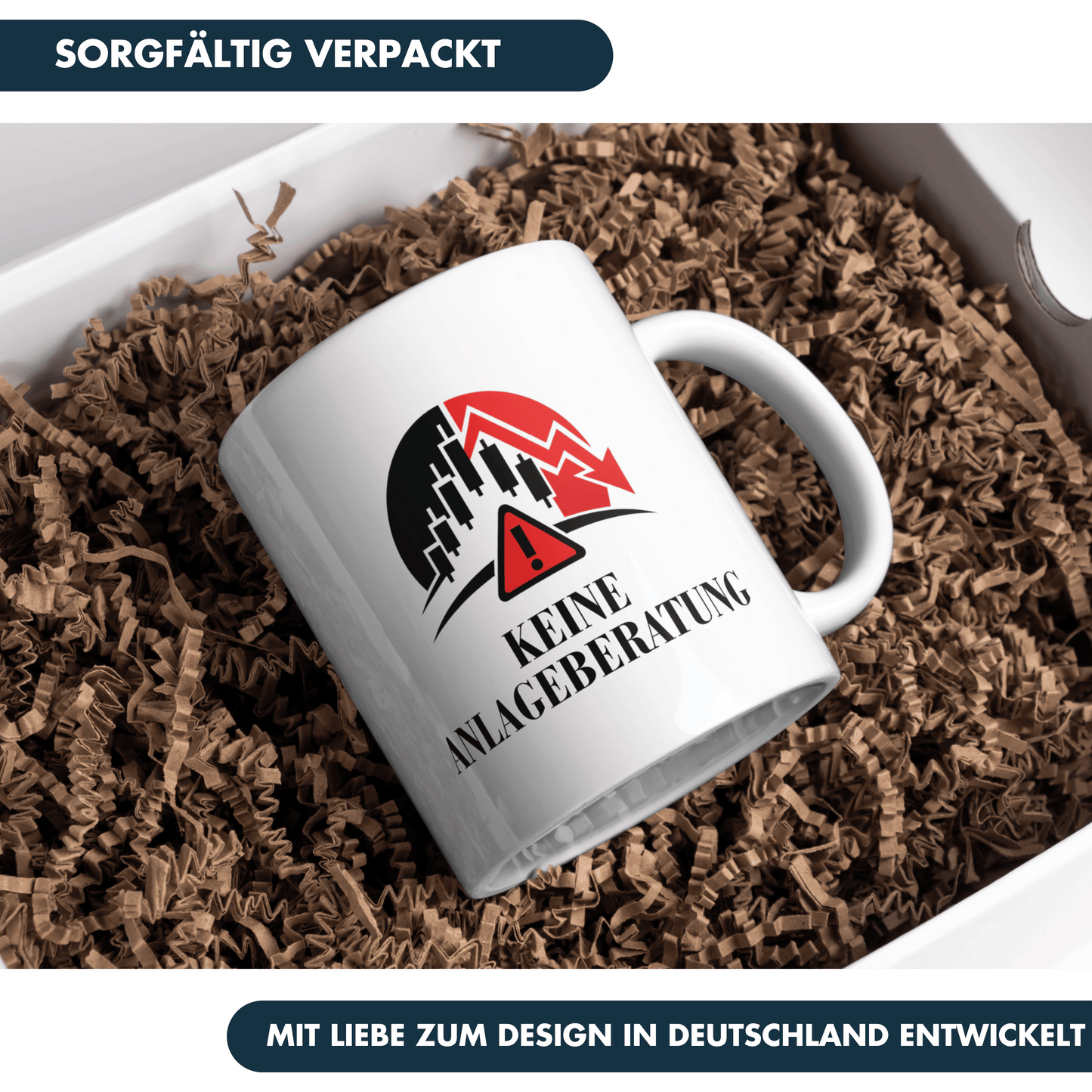Keine Anlageberatung Trading Finanzen Kaffee Tasse