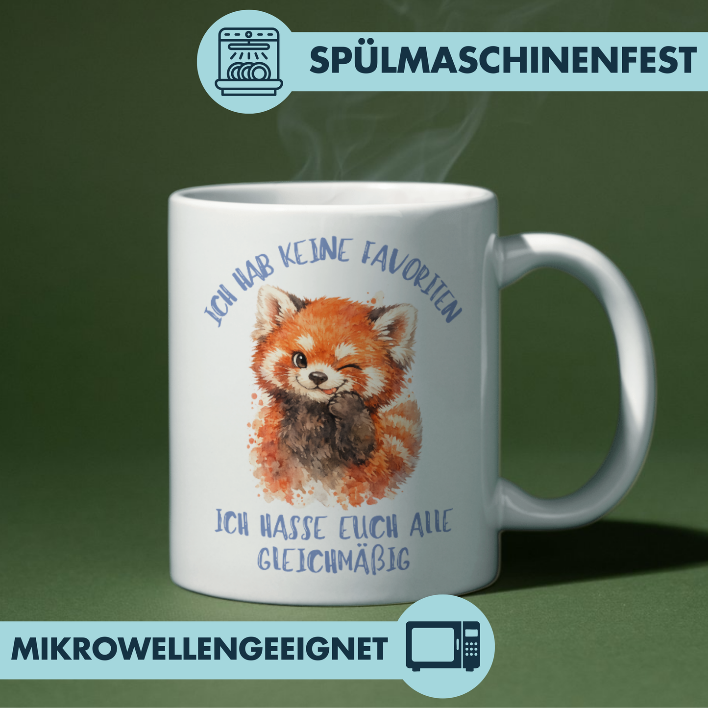 Ich Hab Keine Favoriten Ich Hasse Euch Alle Gleichmäßig Kaffee Tasse