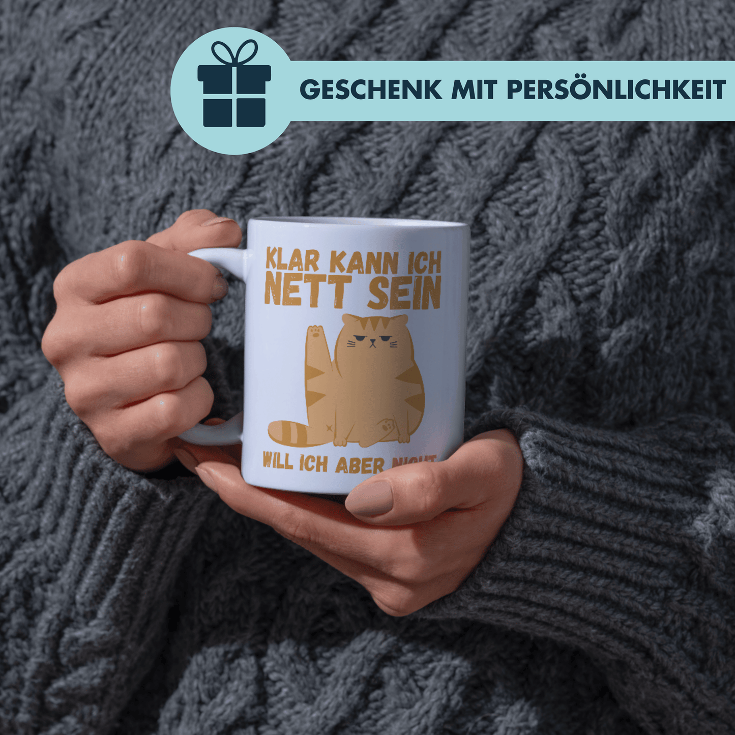 Klar Kann Ich Nett Sein Will Ich Aber Nicht Kaffee Tasse
