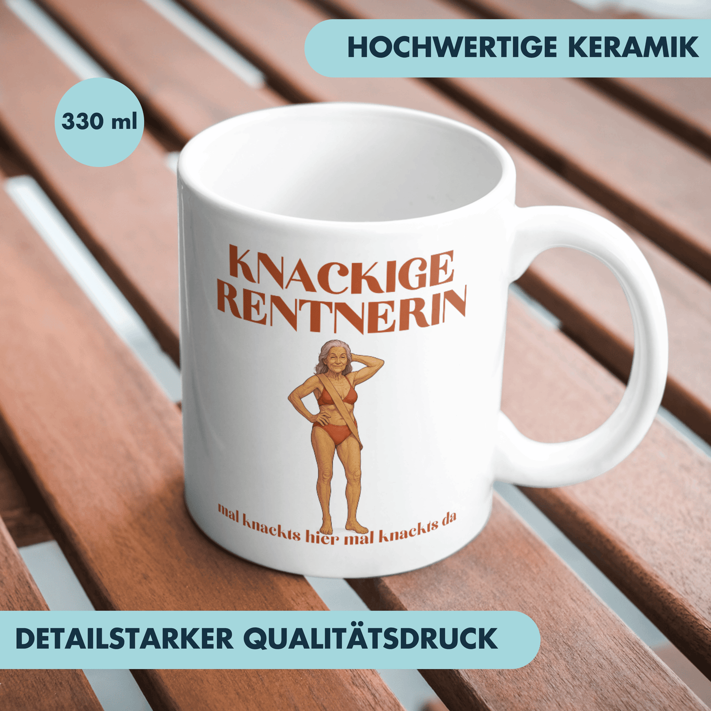 Knackige Rentnerin Mal Knackts Hier Mal Knackts Da Kaffee Tasse