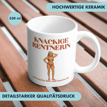 Knackige Rentnerin Mal Knackts Hier Mal Knackts Da Kaffee Tasse