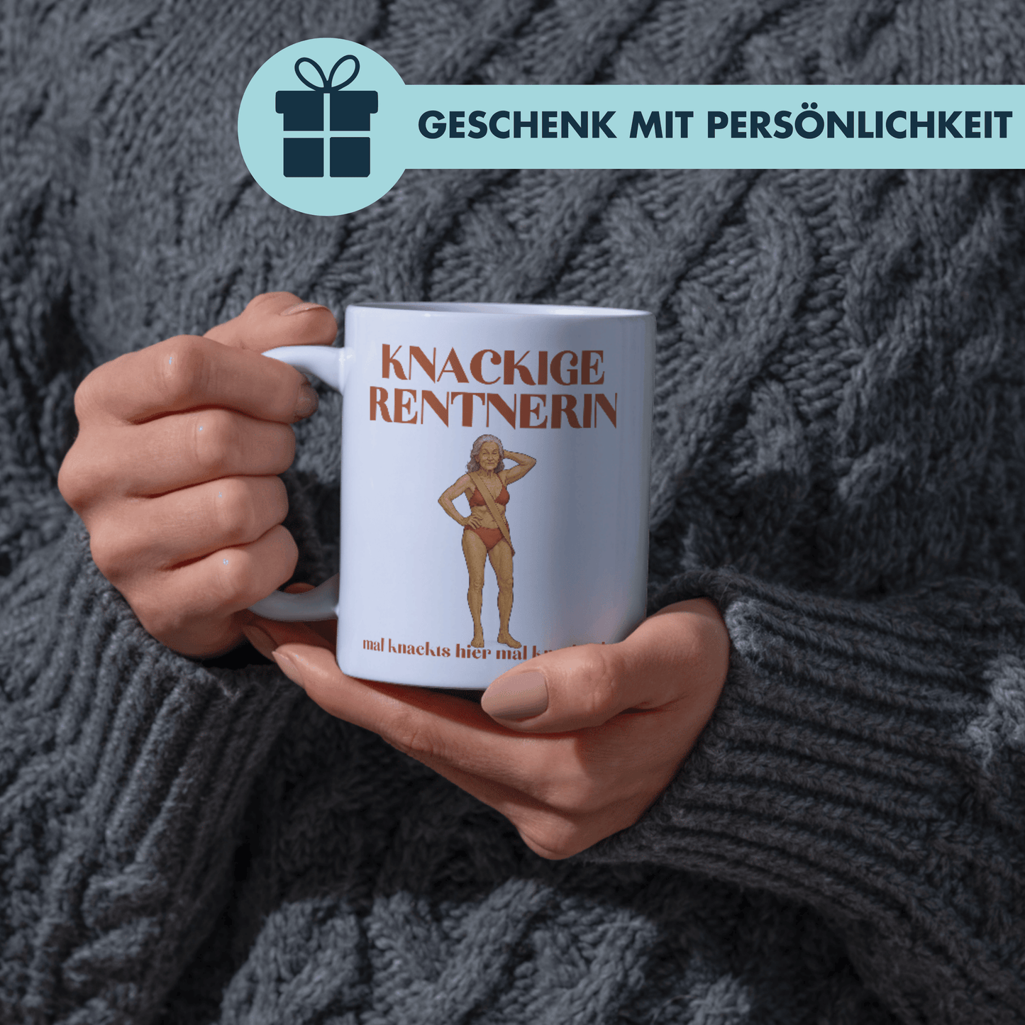 Knackige Rentnerin Mal Knackts Hier Mal Knackts Da Kaffee Tasse
