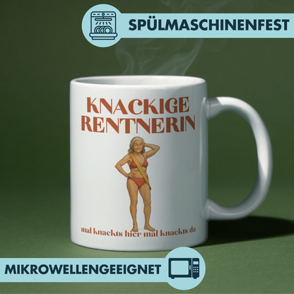 Knackige Rentnerin Mal Knackts Hier Mal Knackts Da Kaffee Tasse