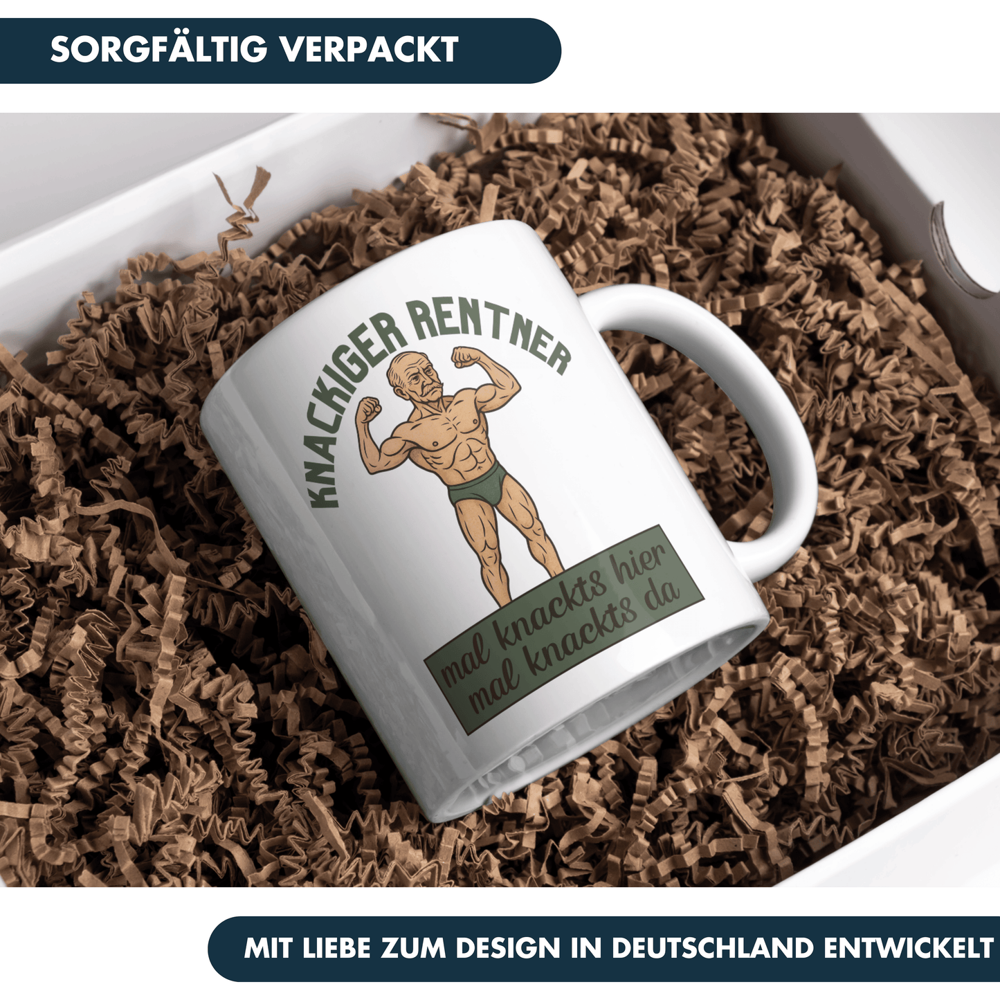 Knackiger Rentner Mal Knackts Hier Mal Knackts Da Kaffee Tasse