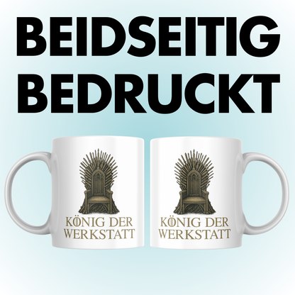König Der Werkstatt Thron Aus Werkzeug Kaffee Tasse