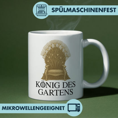 König Des Gartens Thron Fantasy Kaffee Tasse