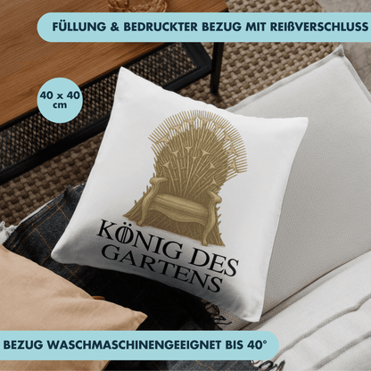 König Des Gartens Thron Fantasy Deko Kissen