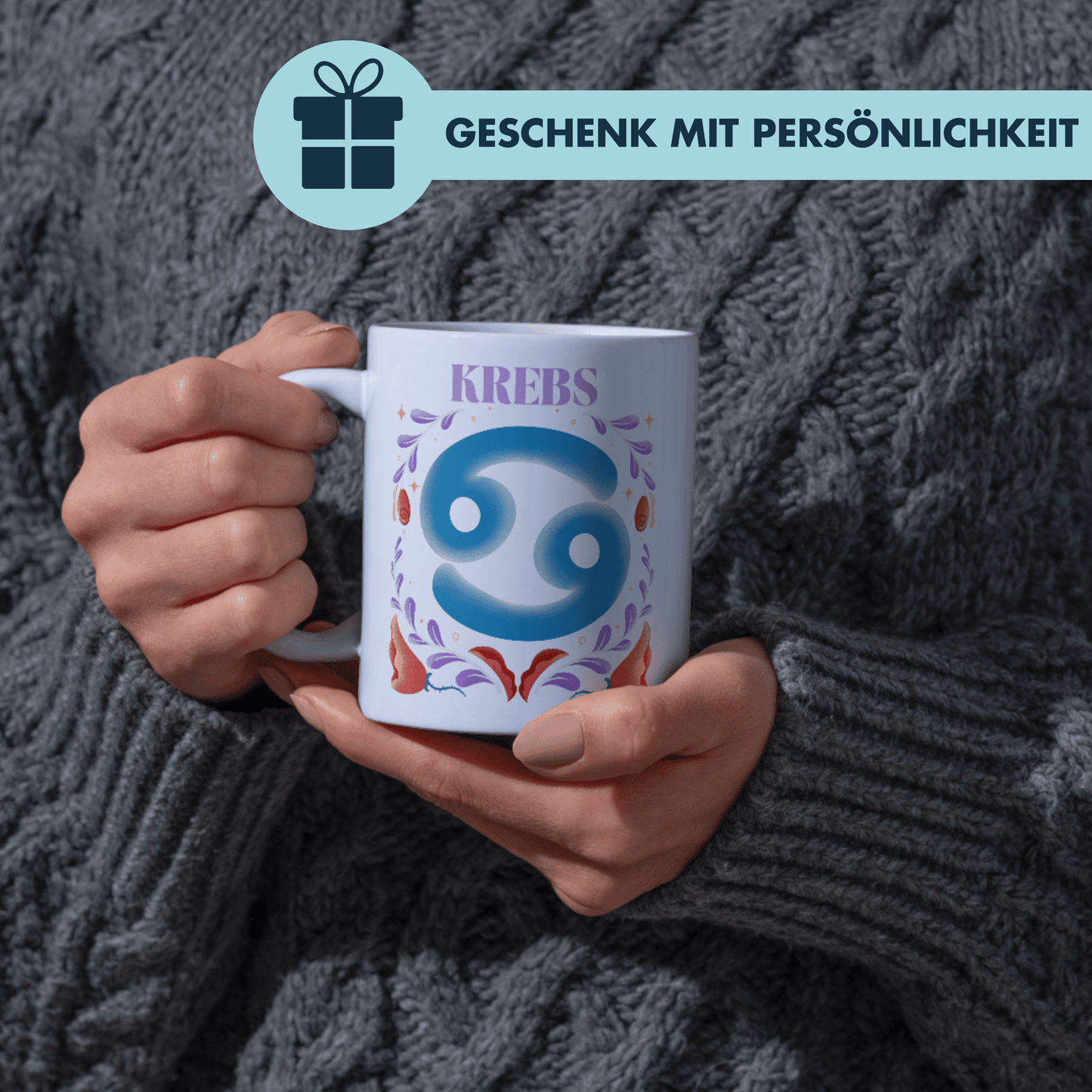 Krebs Cancer Sternzeichen Kaffee Tasse