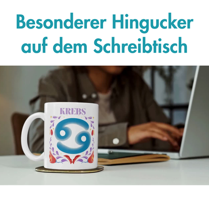 Krebs Cancer Sternzeichen Kaffee Tasse