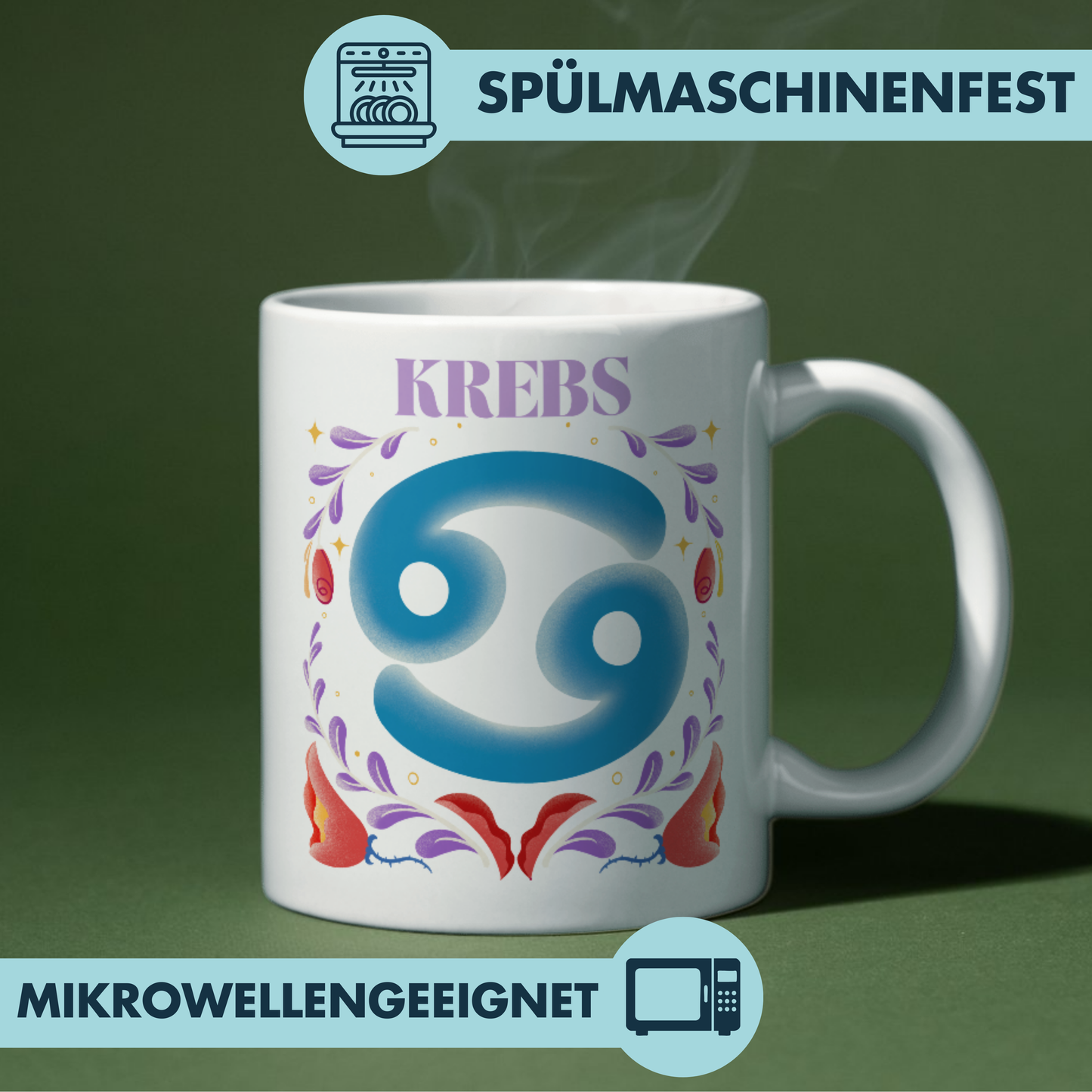 Krebs Cancer Sternzeichen Kaffee Tasse