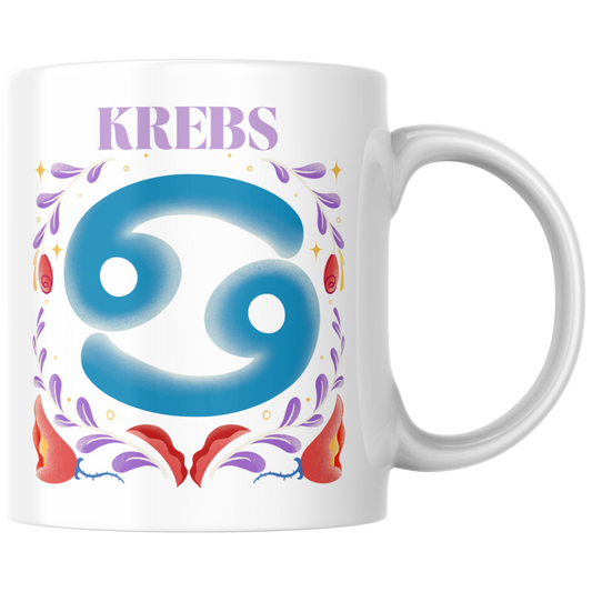 Krebs Cancer Sternzeichen Kaffee Tasse